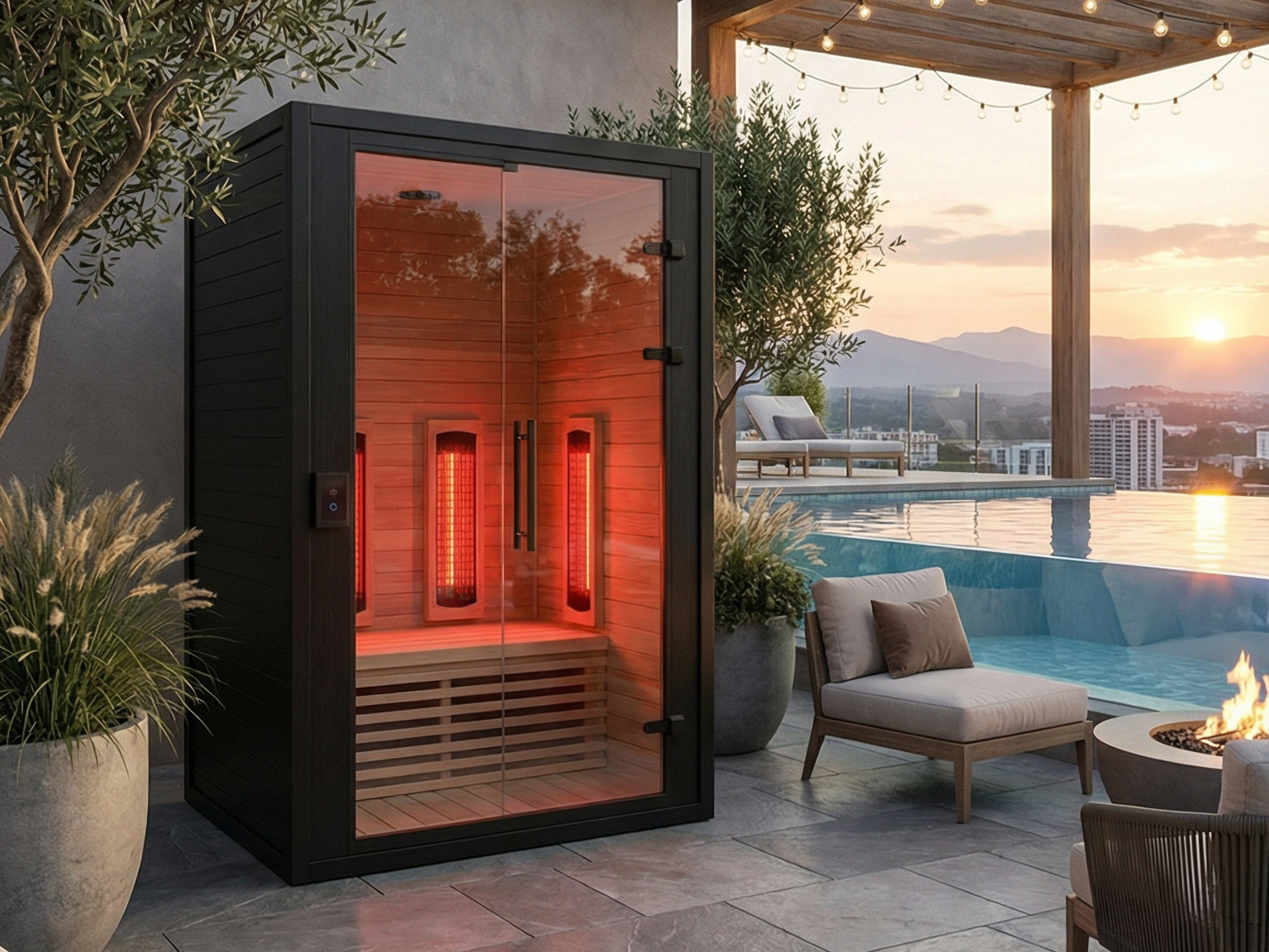 Sauna infrarroja exterior