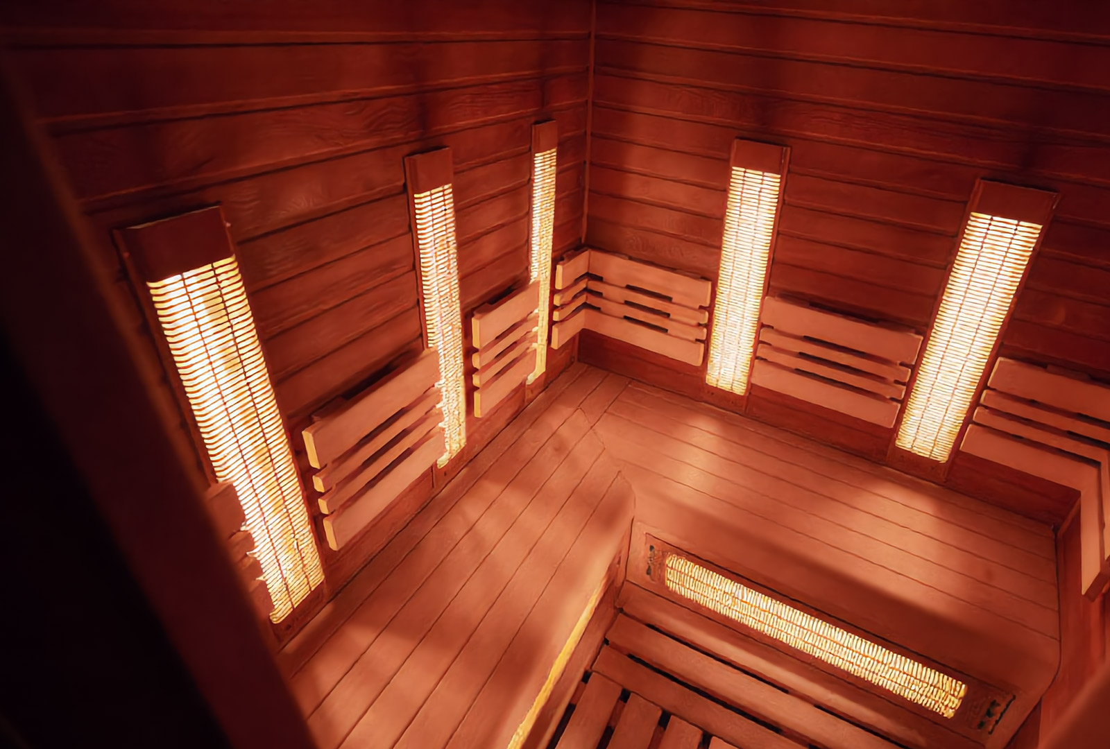 Sauna cabina con sistema infrarrojo