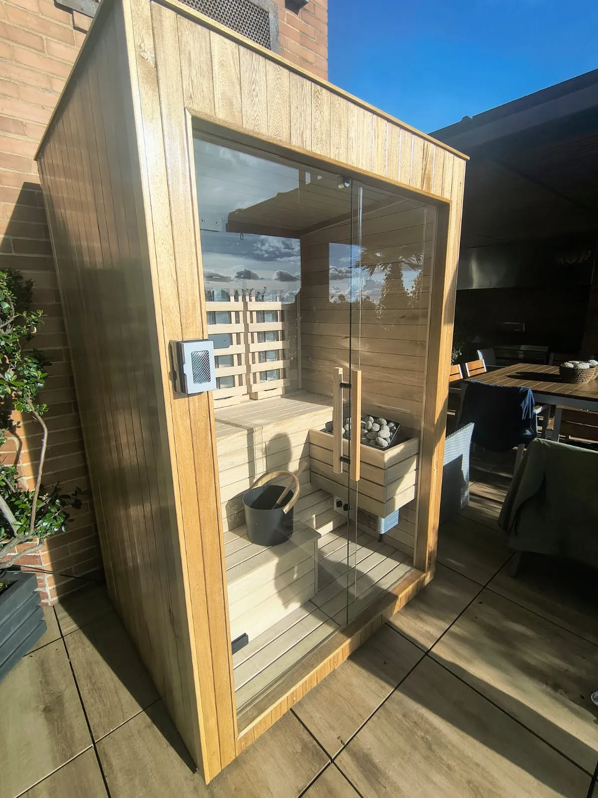 Sauna infrarroja híbrida instalada en proyecto residencial