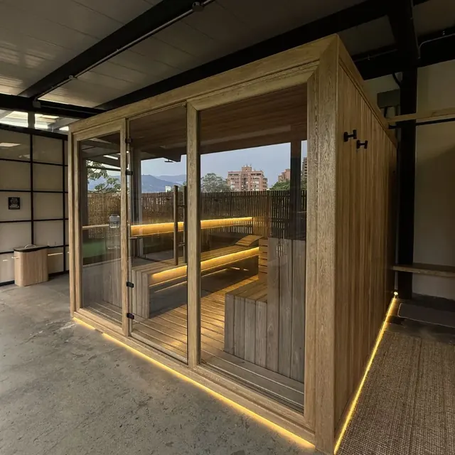Vista del proyecto Sauna Cabina Interior, Sauna Space, Medellin