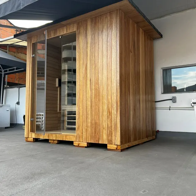 Vista del proyecto Sauna Infrarroja Espectro Completo, Roble